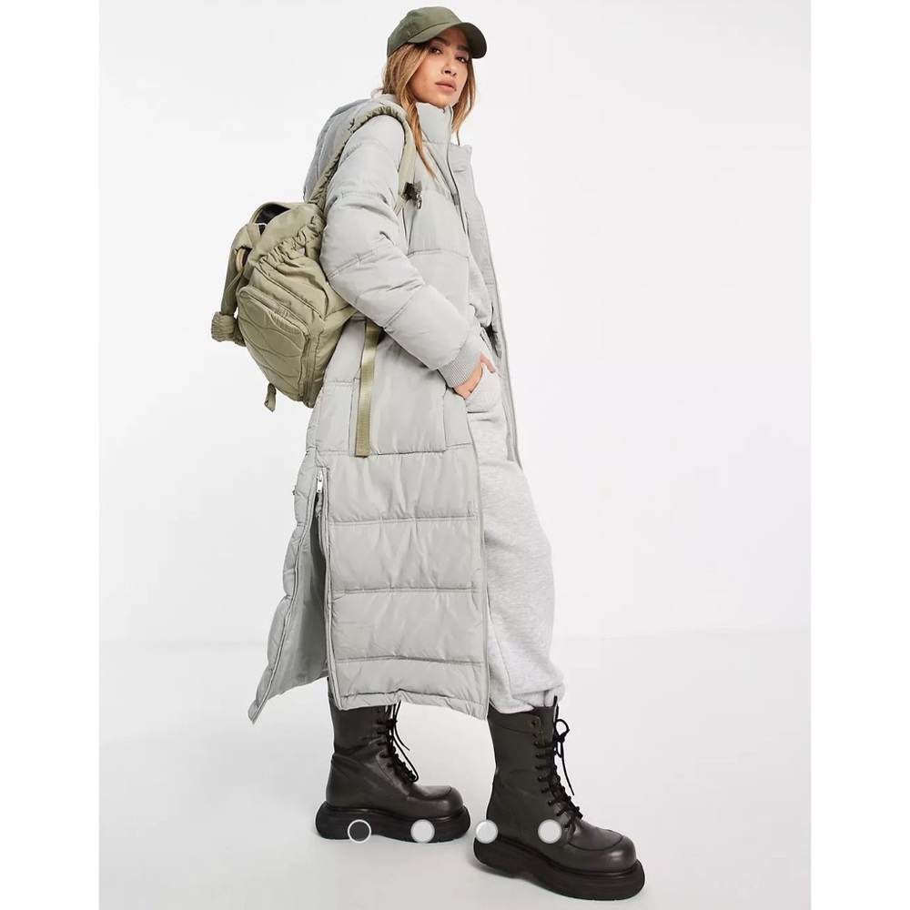 ASOS River Island Longline Padded Coat